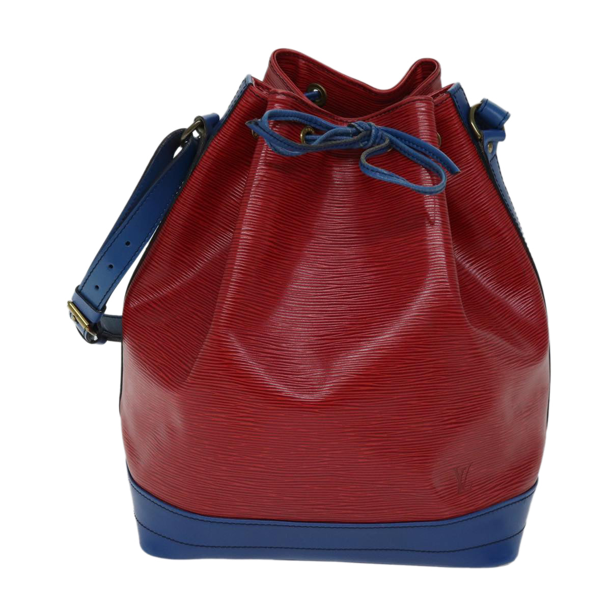 LOUIS VUITTON Epi Noe Shoulder Bag Bicolor Red Blue M44084 LV Auth 72398