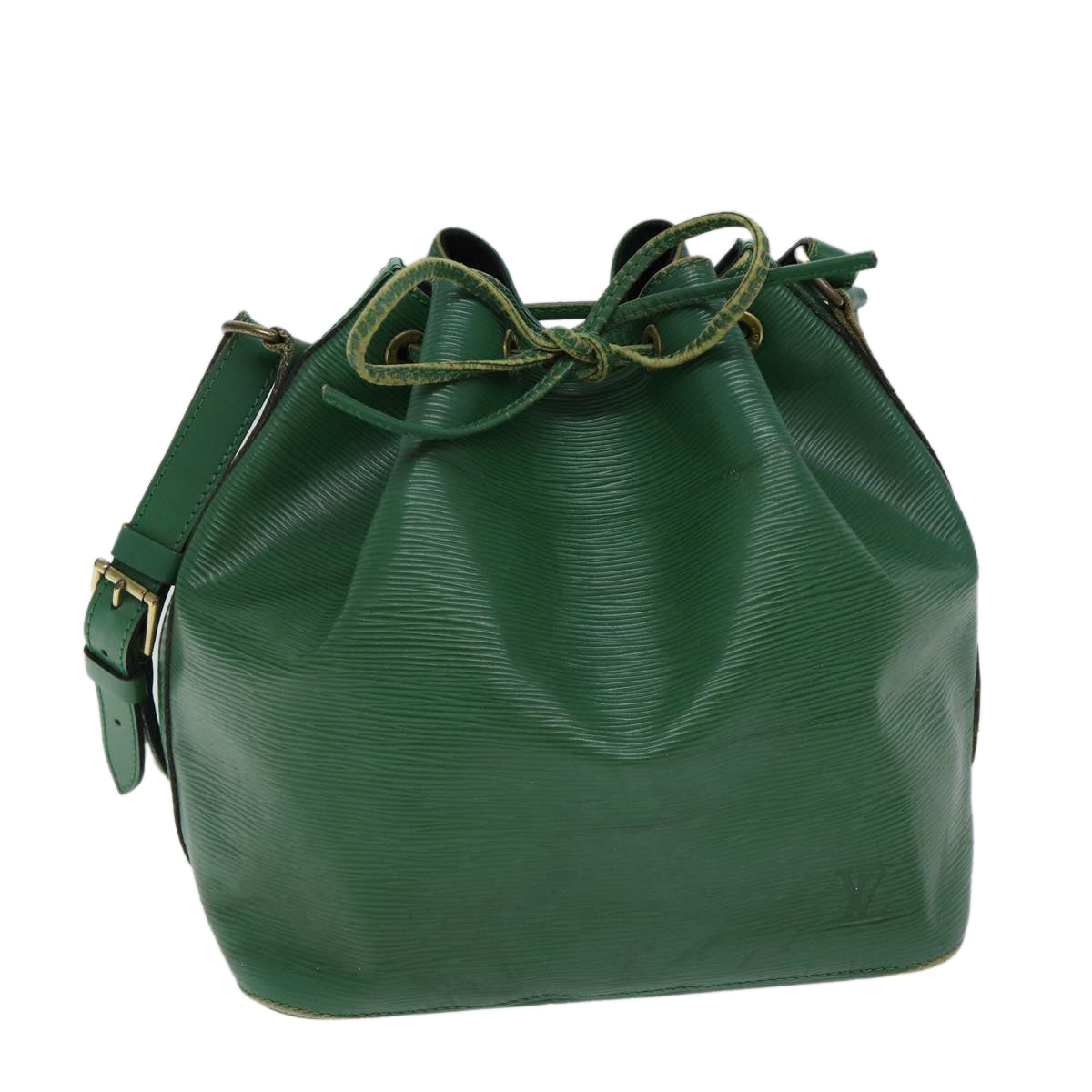 LOUIS VUITTON Epi Petit Noe Shoulder Bag Green M44104 LV Auth 72399