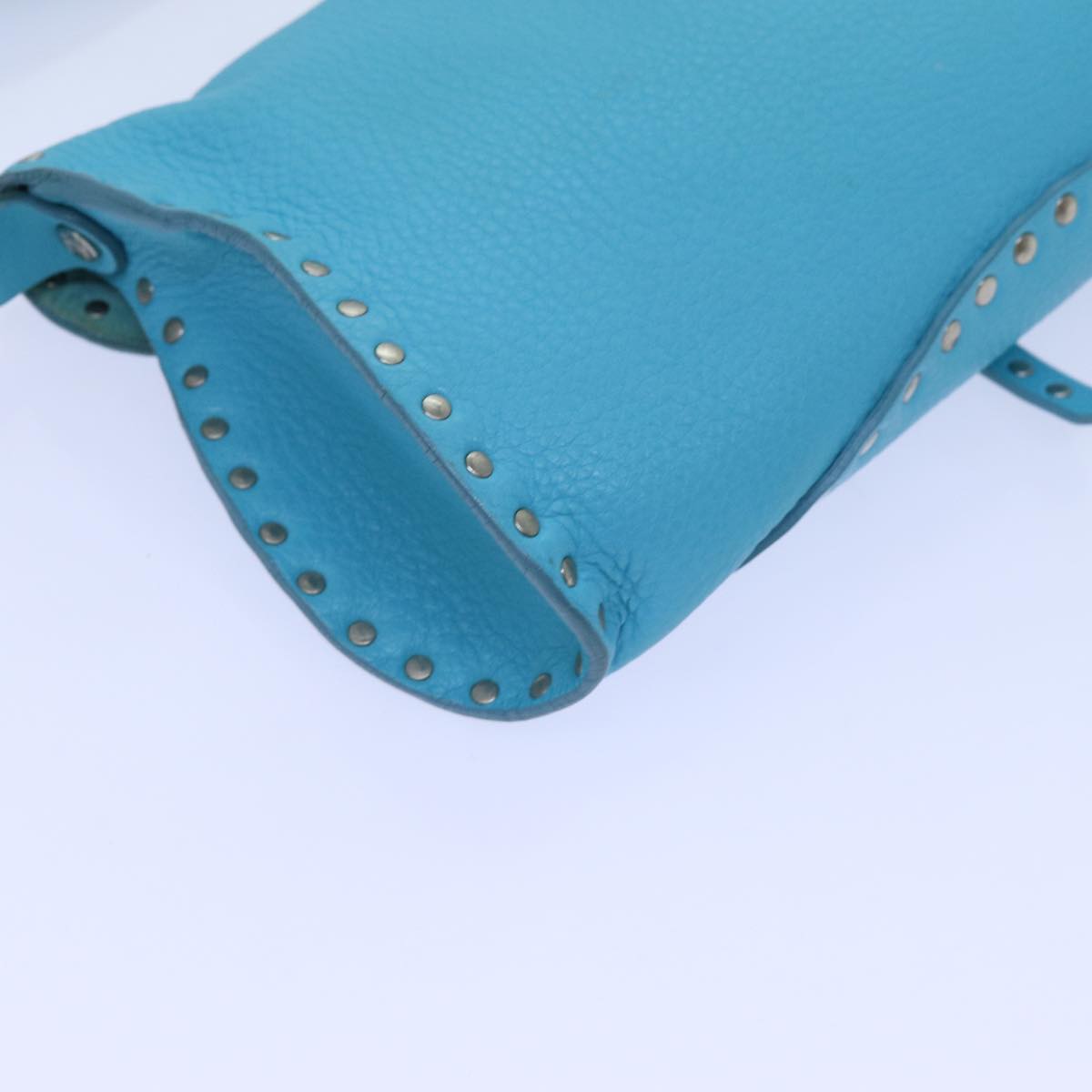 CELINE Shoulder Bag Light Blue Auth 72402