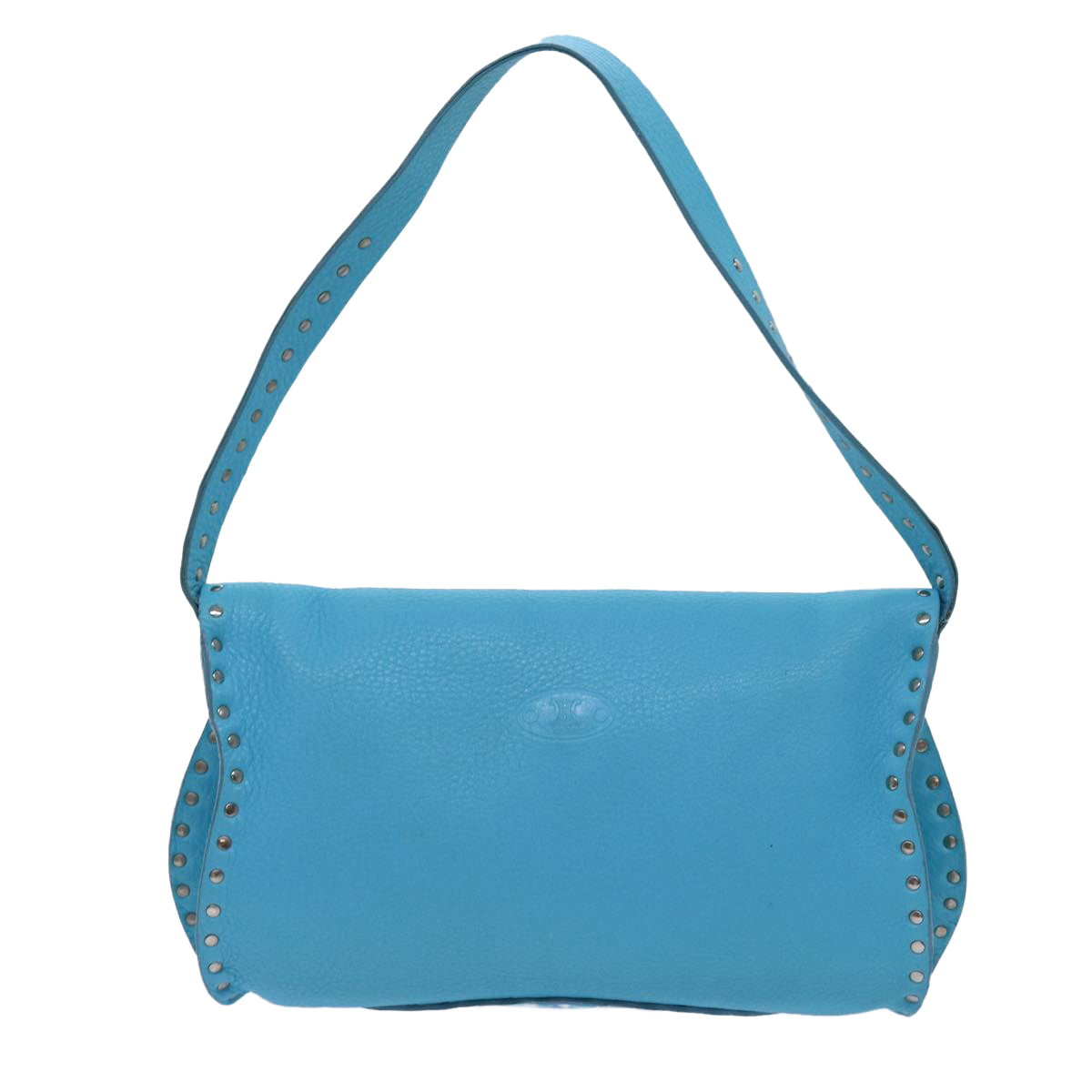 CELINE Shoulder Bag Light Blue Auth 72402 - 0