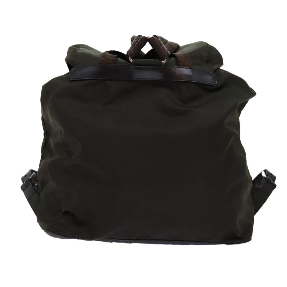 PRADA Backpack Nylon Khaki Auth 72425 - 0
