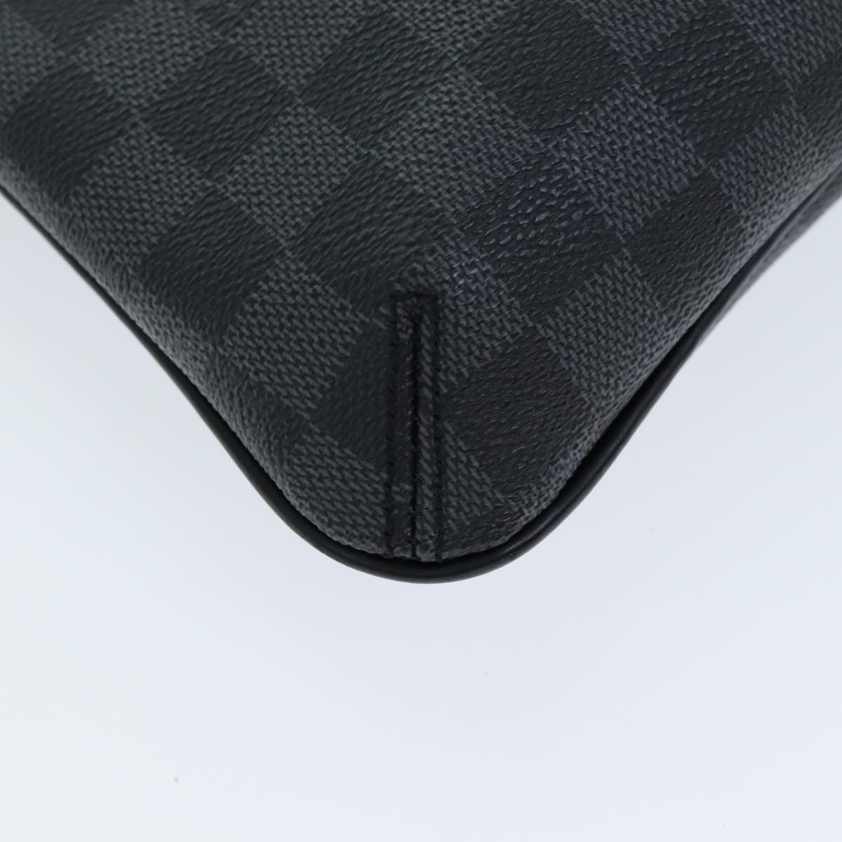 LOUIS VUITTON Damier Graphite Tomas Shoulder Bag N58028 LV Auth 72432A