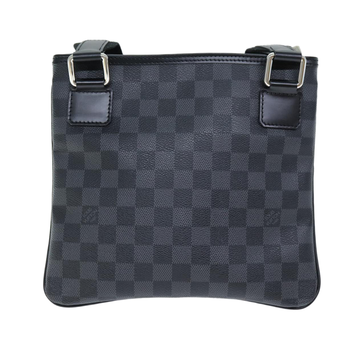 LOUIS VUITTON Damier Graphite Tomas Shoulder Bag N58028 LV Auth 72432A