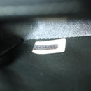 CHANEL Mini Matelasse Turn Lock Chain Bag Lamb Skin Black CC Auth 72435AV-11