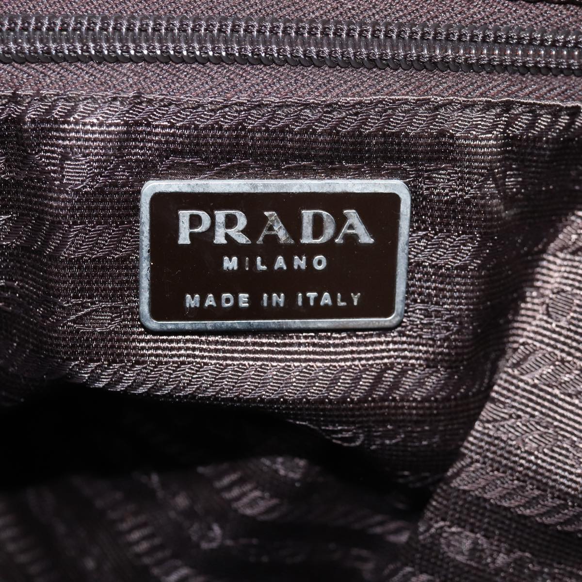 PRADA Backpack Nylon Brown Auth 72453