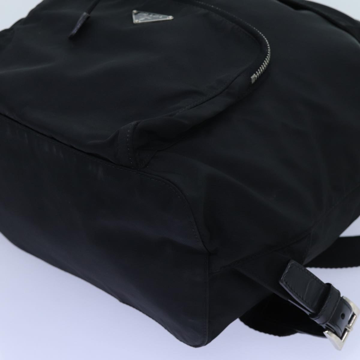 PRADA Backpack Nylon Black Auth 72489