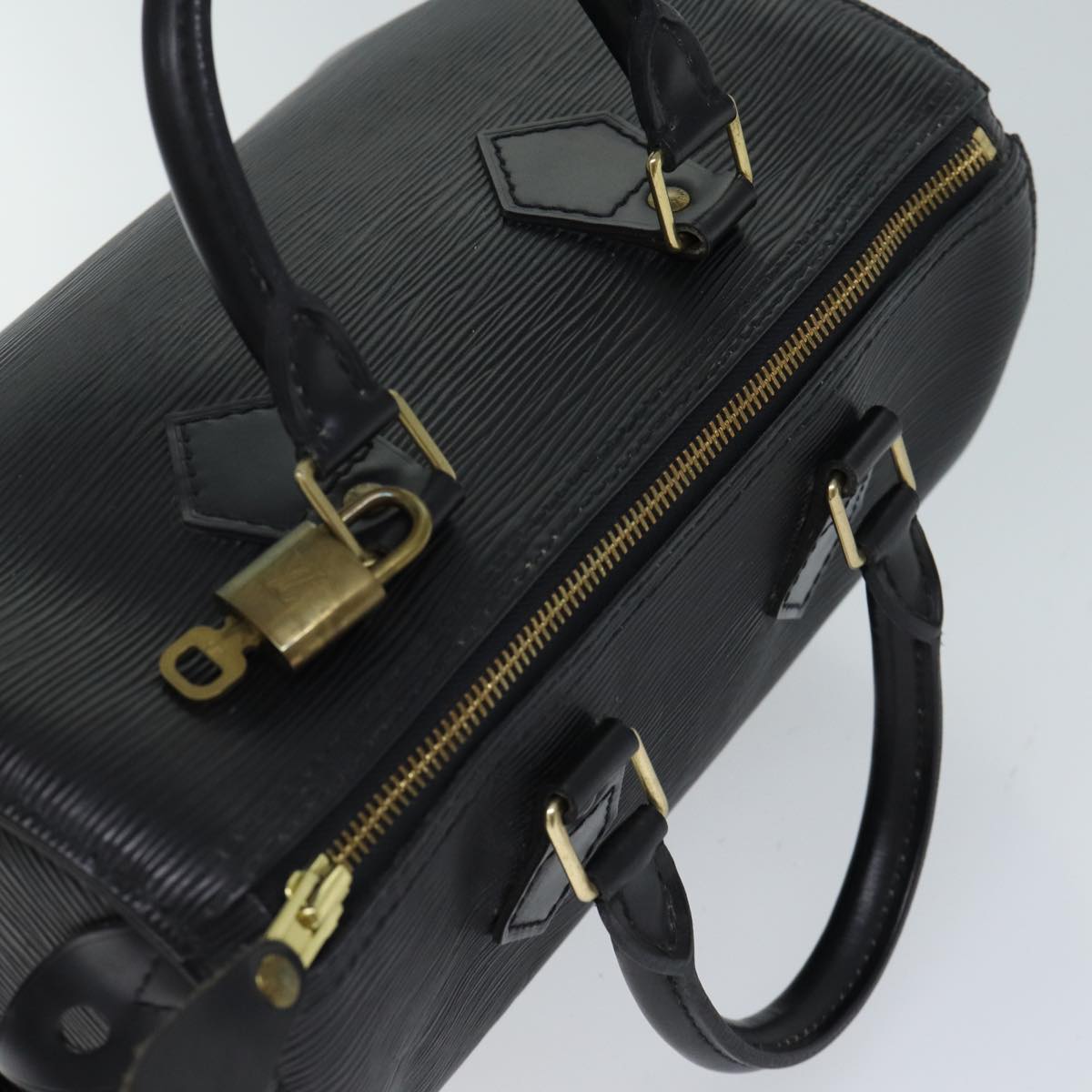 LOUIS VUITTON Epi Speedy 25 Hand Bag Black M43012 LV Auth 72561