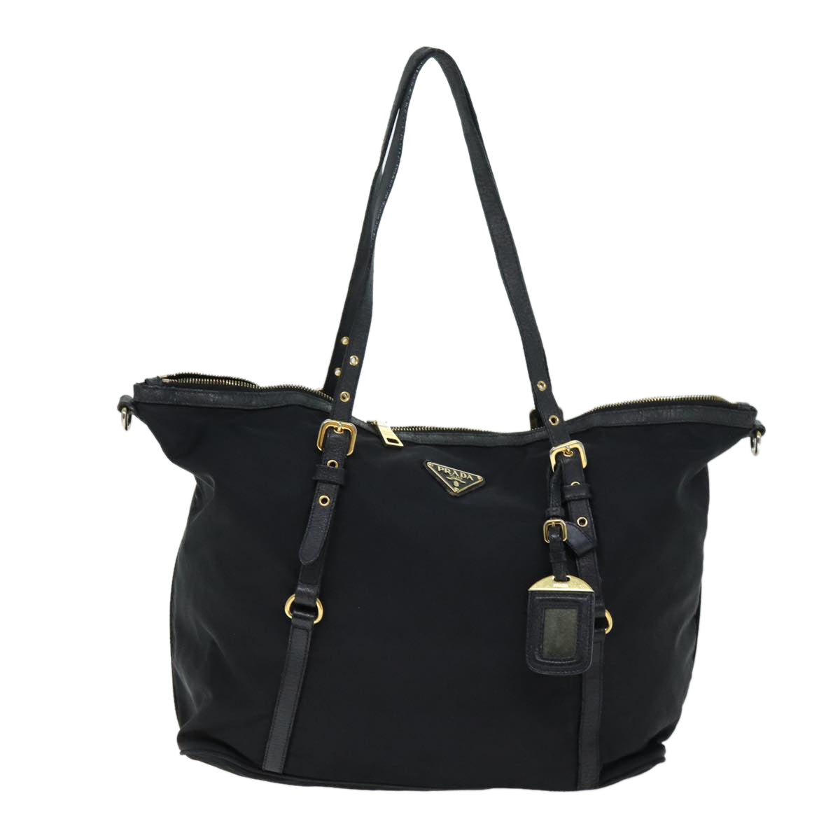 PRADA Shoulder Bag Nylon 2way Black Auth 72565