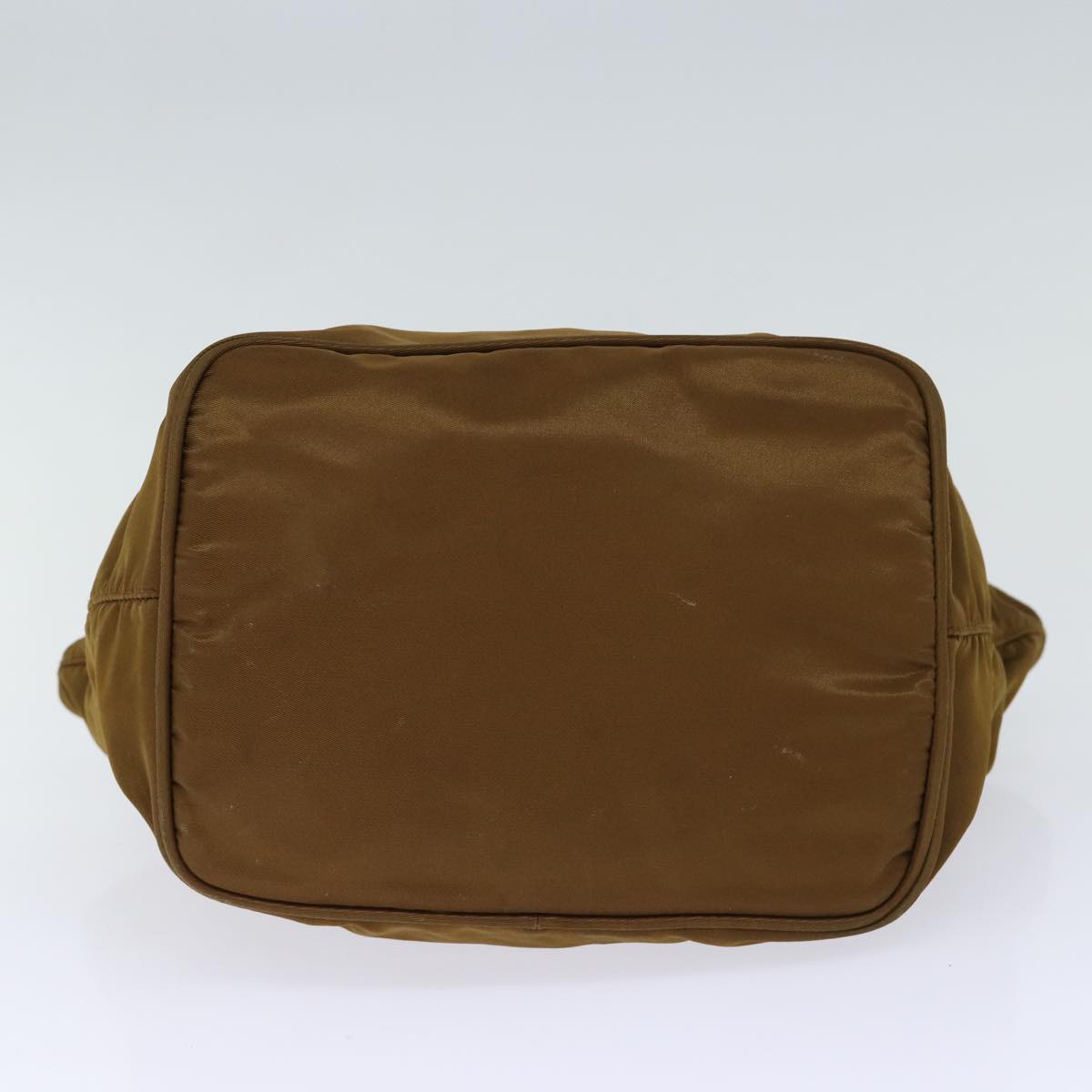 PRADA Hand Bag Nylon Brown Auth 72569