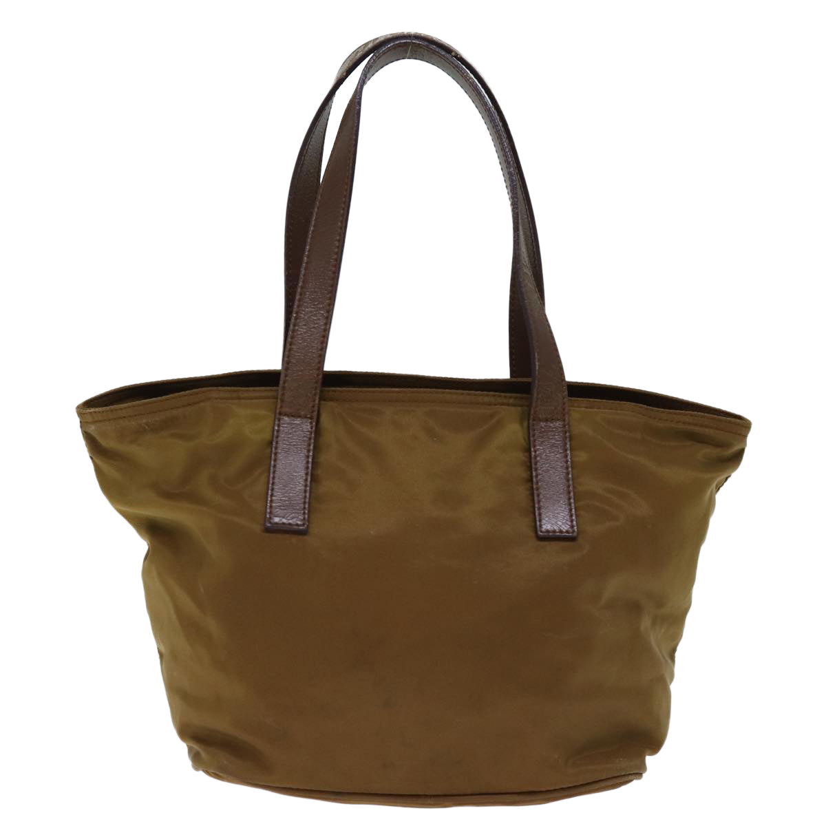 PRADA Hand Bag Nylon Brown Auth 72569 - 0