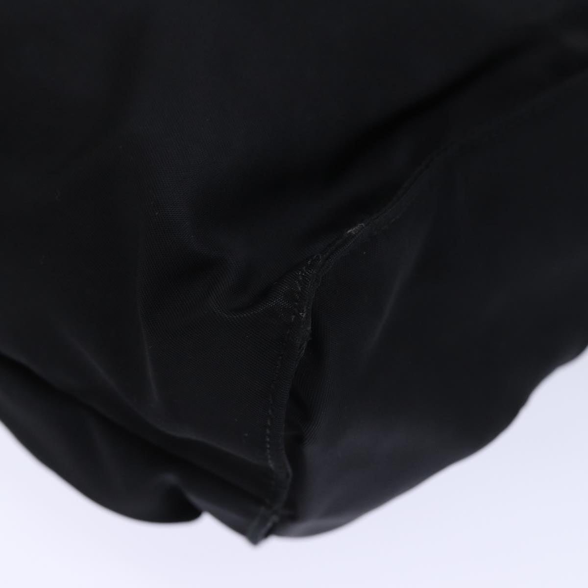 PRADA Hand Bag Nylon Black Auth 72578