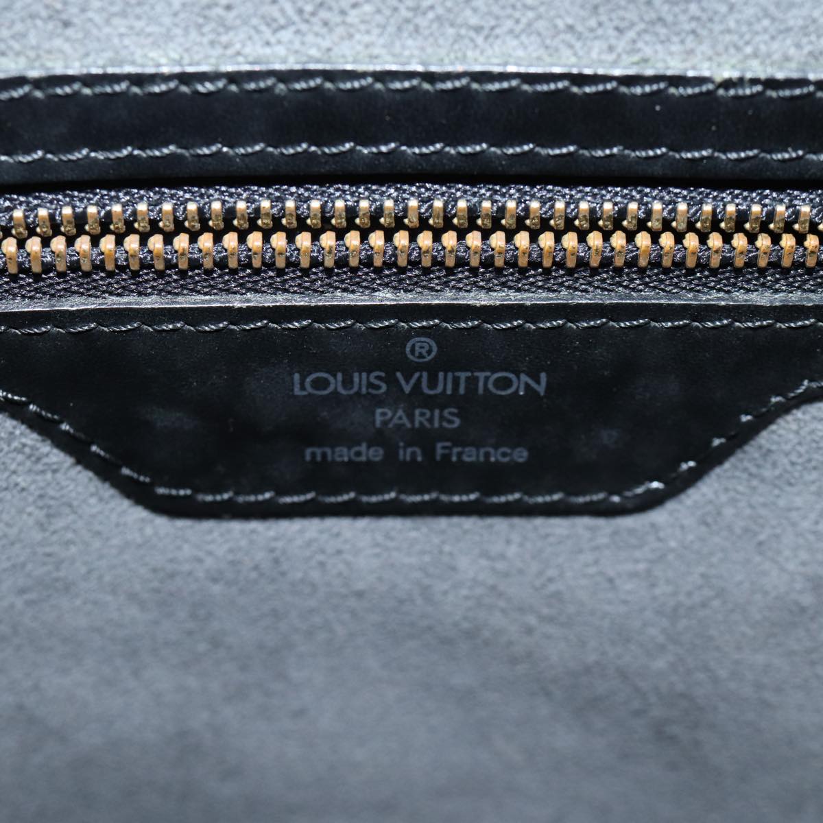 LOUIS VUITTON Epi Saint Jacques Shopping Shoulder Bag Black M52262 Auth 72582