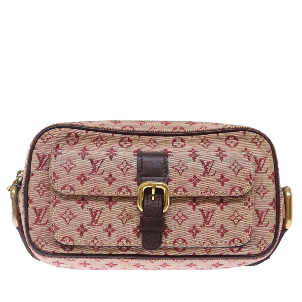 LOUIS VUITTON Monogram Mini Juliet MM Shoulder Bag Red M92219 LV Auth 72590