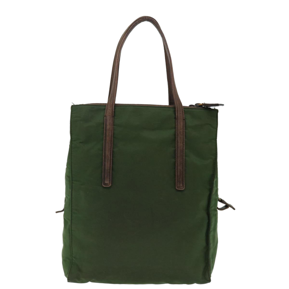 PRADA Hand Bag Nylon Khaki Auth 72610 - 0