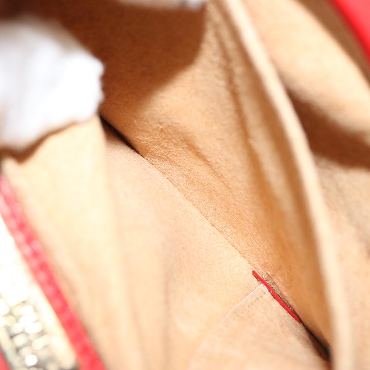 BOTTEGA VENETA INTRECCIATO Shoulder Bag Leather Red Auth 72619