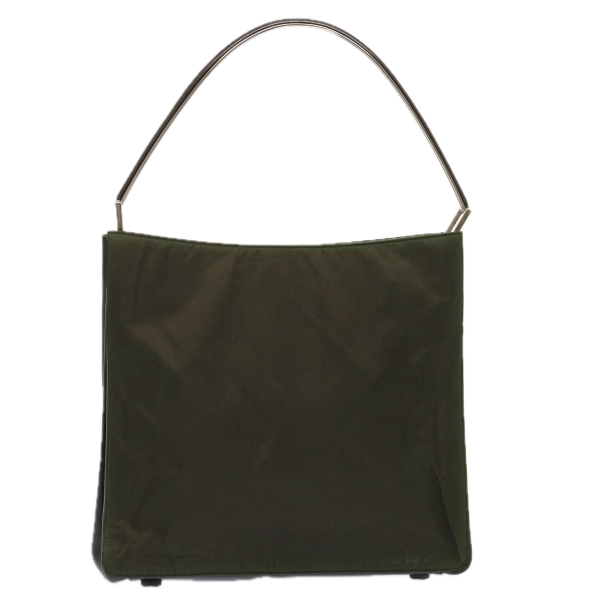 PRADA Shoulder Bag Nylon Khaki Auth 72625