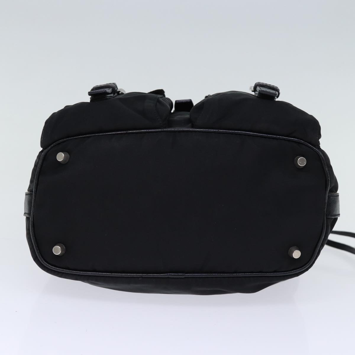 PRADA Shoulder Bag Nylon Black Auth 72630