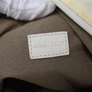 FENDI Zucca Canvas Hand Bag Nylon White Auth 72631-17
