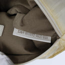 FENDI Zucca Canvas Hand Bag Nylon White Auth 72631-12