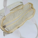 FENDI Zucca Canvas Hand Bag Nylon White Auth 72631-6