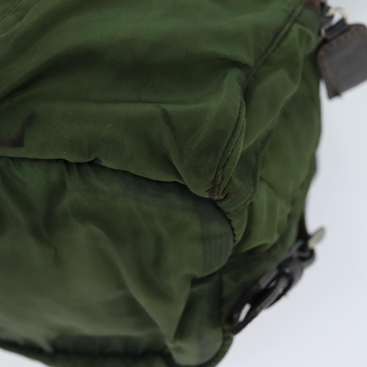 PRADA Backpack Nylon Khaki Auth 72632