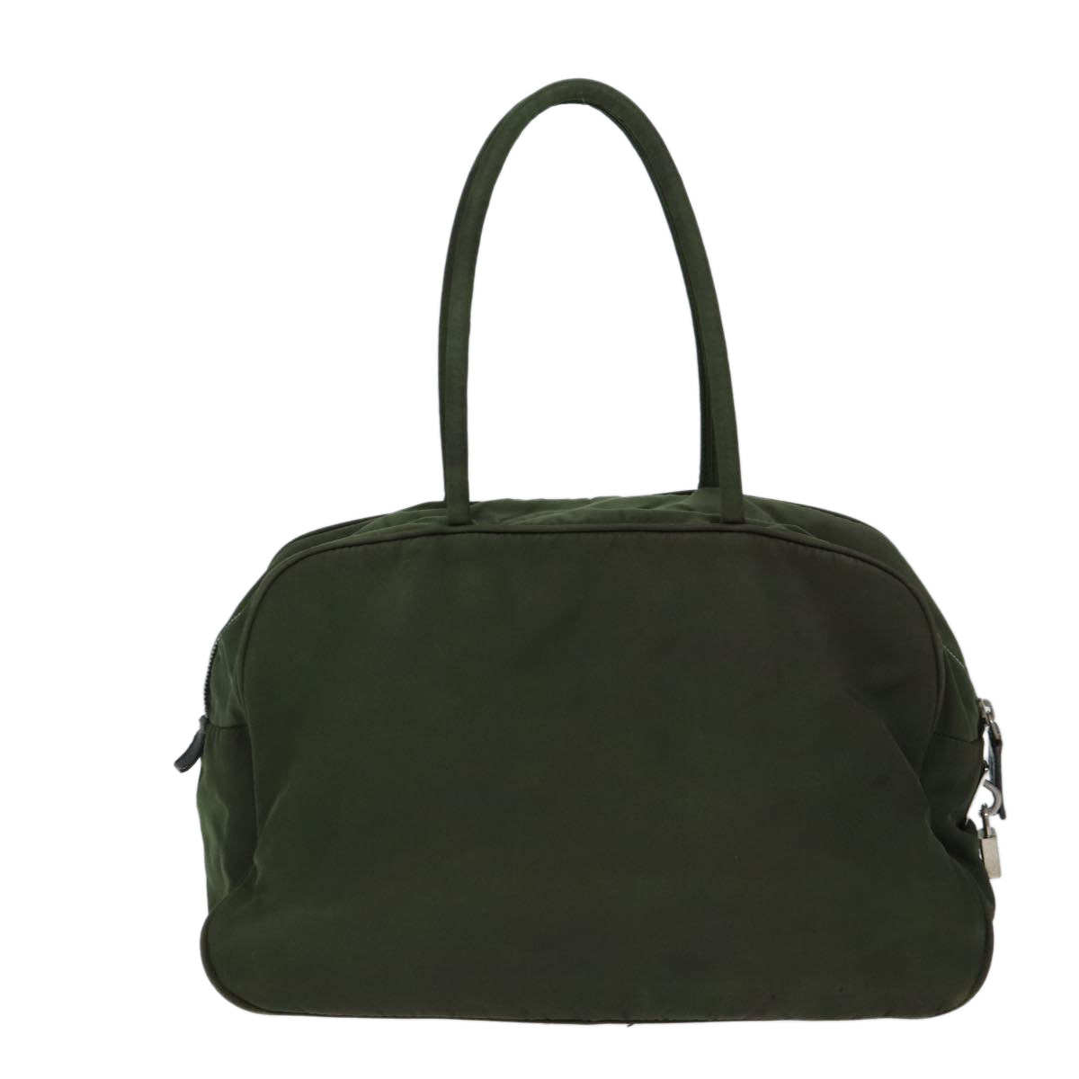 PRADA Hand Bag Nylon Khaki Auth 72642