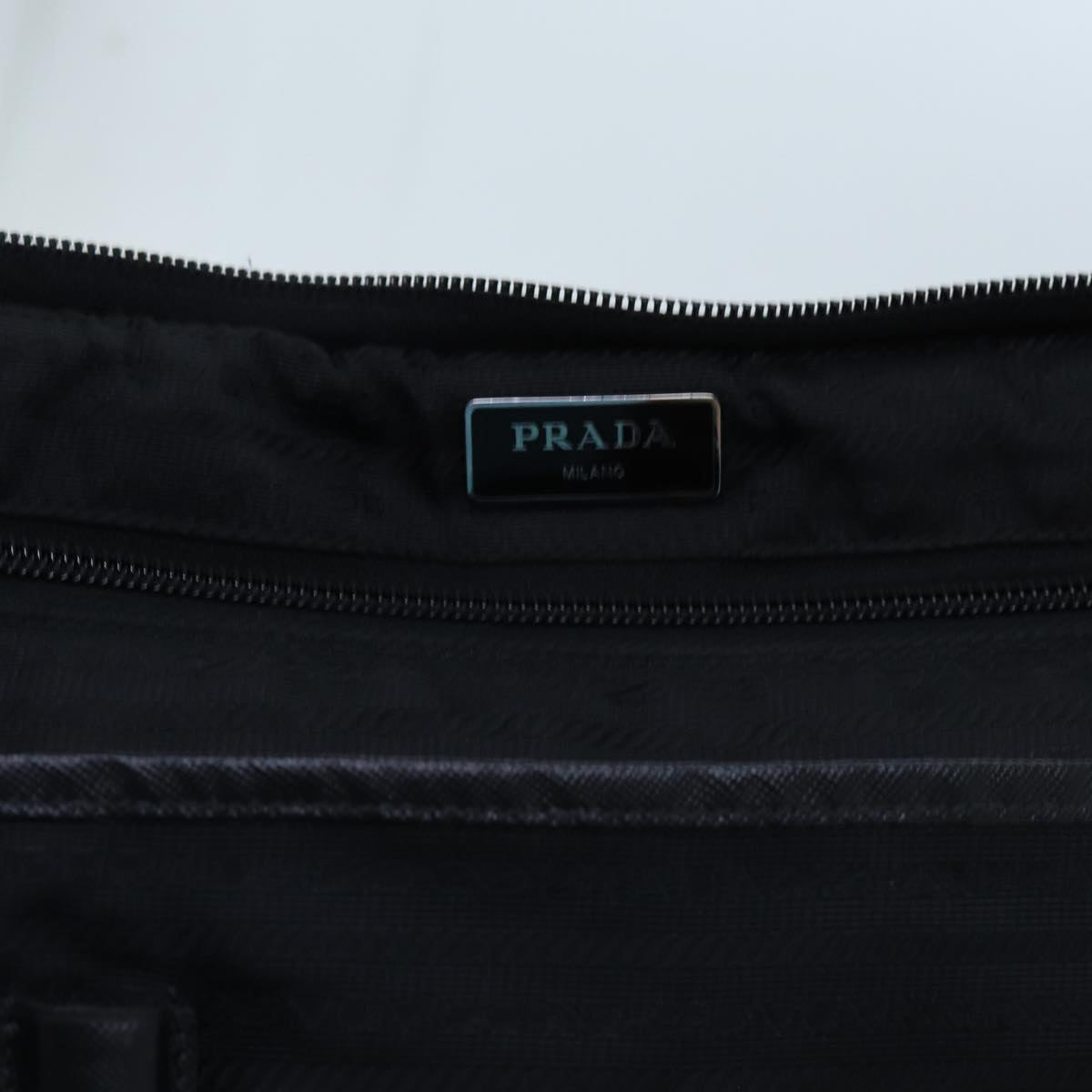 PRADA Hand Bag Nylon 2way Black Auth 72647