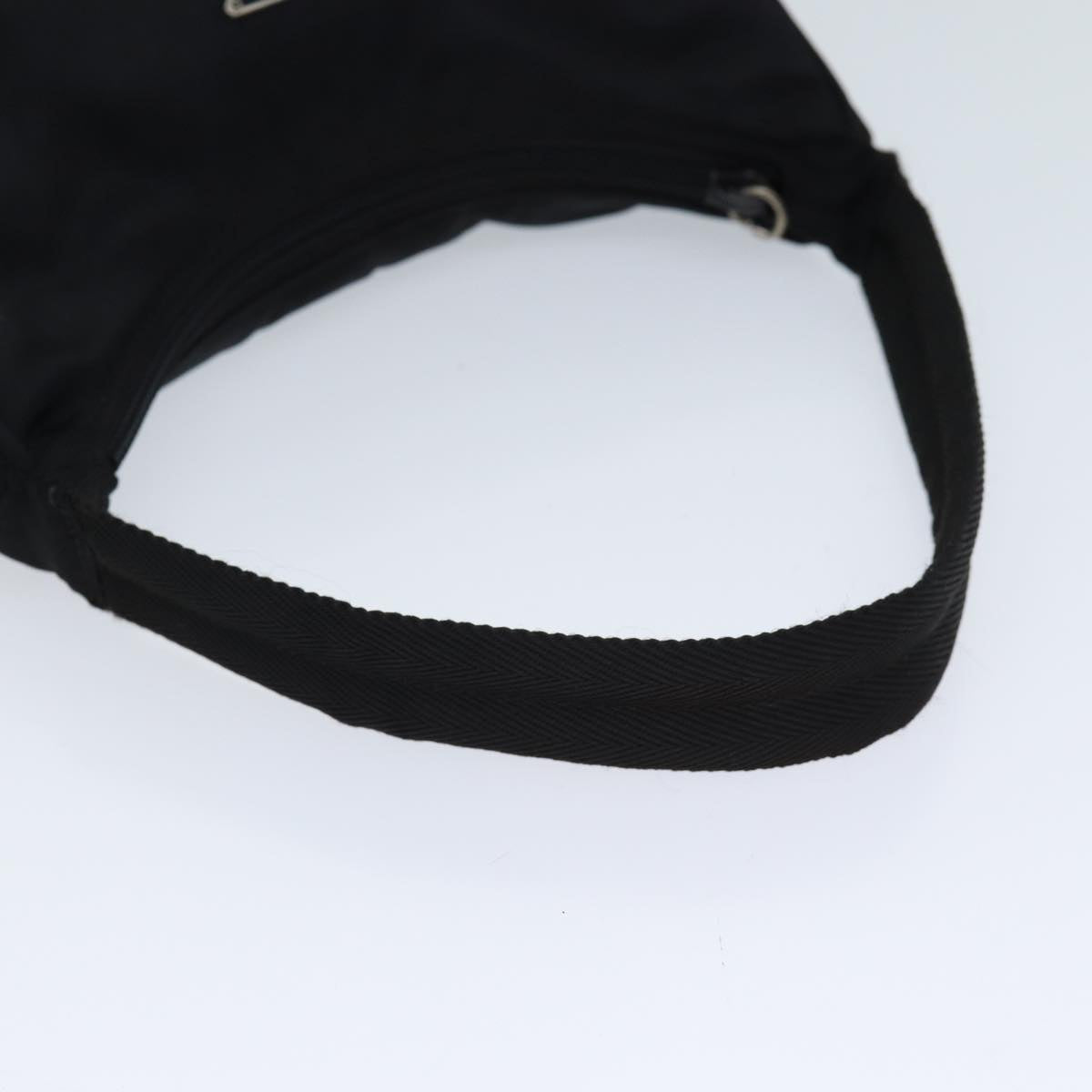 PRADA Hand Bag Nylon Black Auth 72648