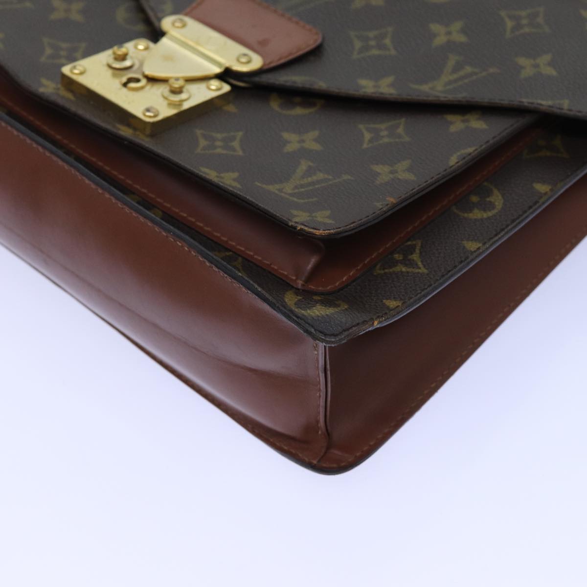 LOUIS VUITTON Monogram Monceau 28 Hand Bag 2way M51185 LV Auth 72652