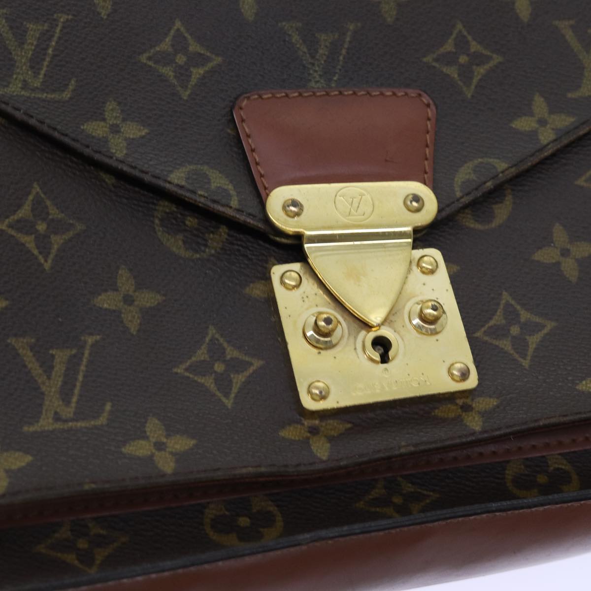 LOUIS VUITTON Monogram Monceau 28 Hand Bag 2way M51185 LV Auth 72652