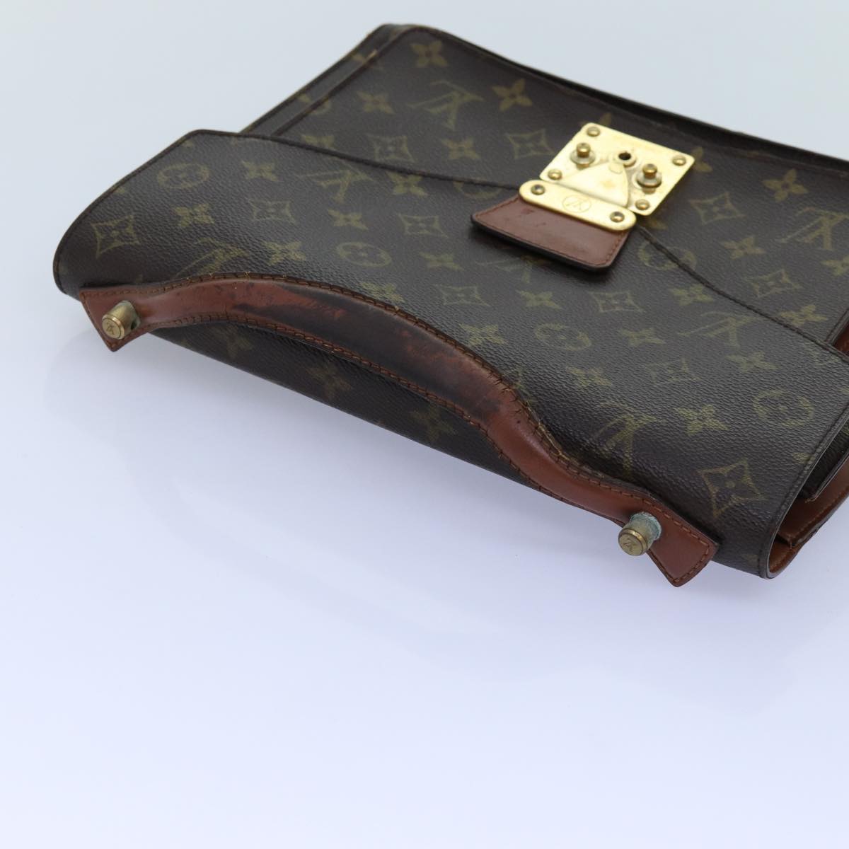 LOUIS VUITTON Monogram Monceau 28 Hand Bag 2way M51185 LV Auth 72652