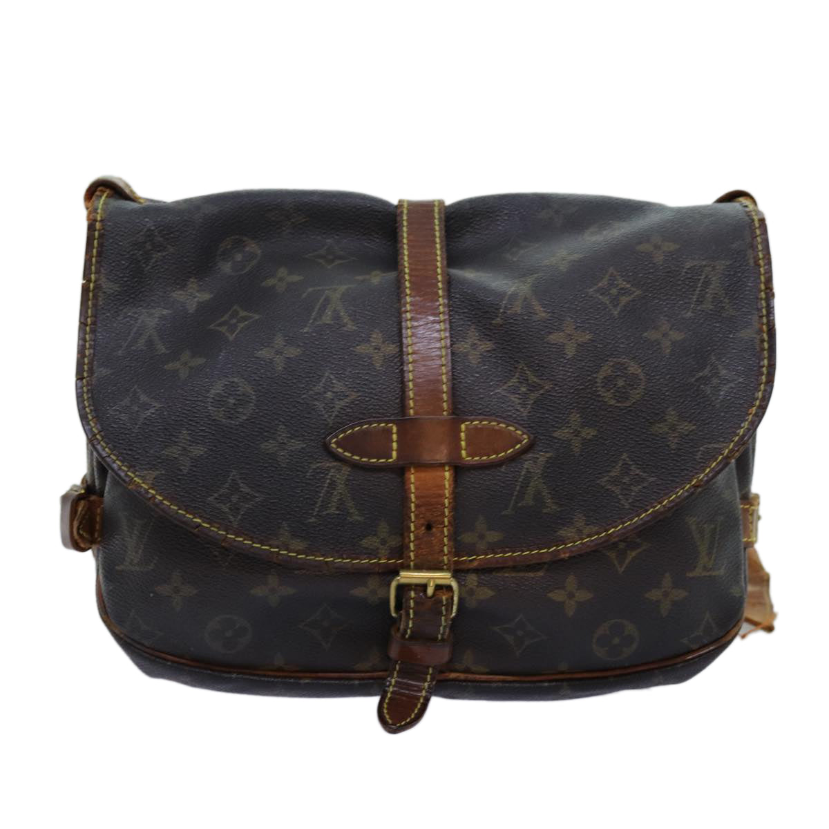 LOUIS VUITTON Monogram Saumur 30 Shoulder Bag M42256 LV Auth 72653 - 0