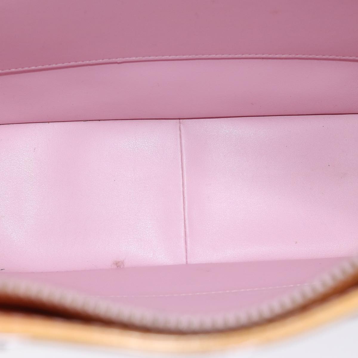 LOUIS VUITTON Monogram Vernis Columbus Bag Marshmallow Pink M91032 Auth 72658