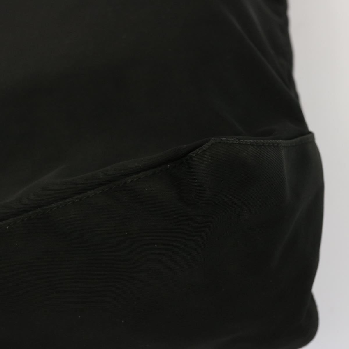 PRADA Tote Bag Nylon Black Auth 72683