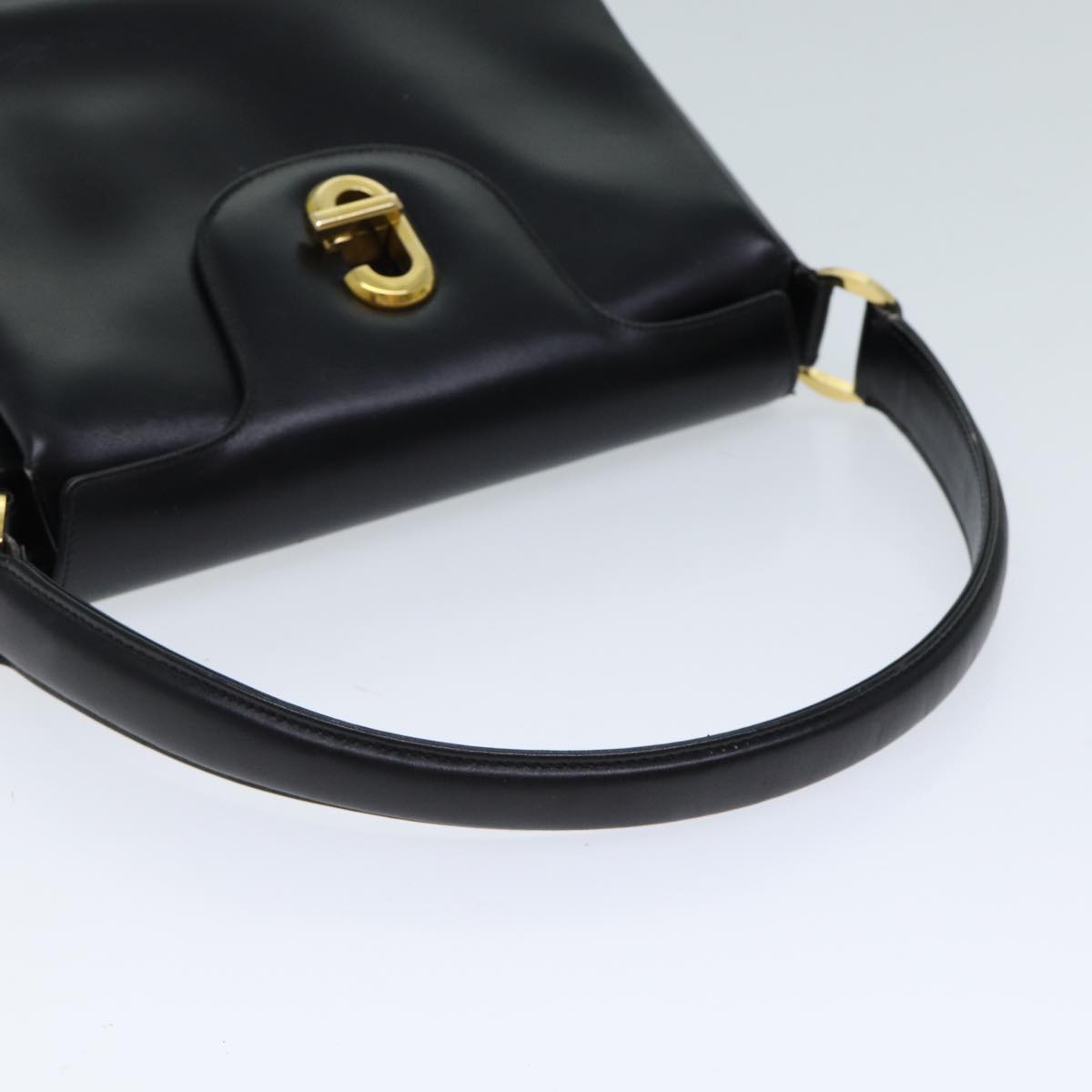 GUCCI Hand Bag Leather Black 000 406 1080 Auth 72690