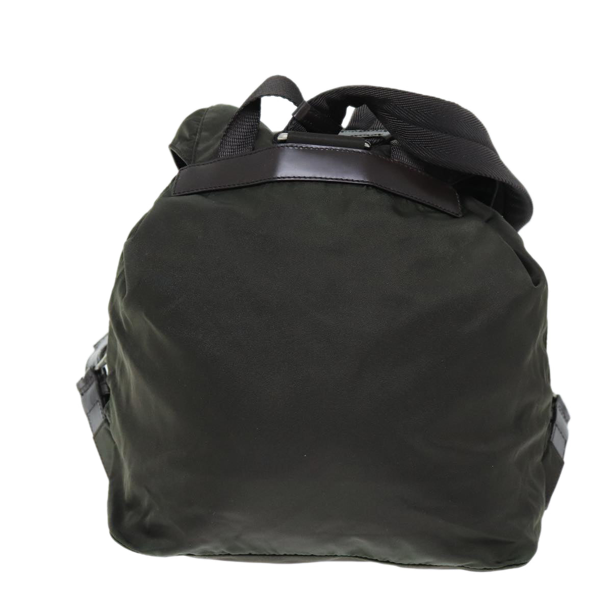PRADA Backpack Nylon Khaki Auth 72694