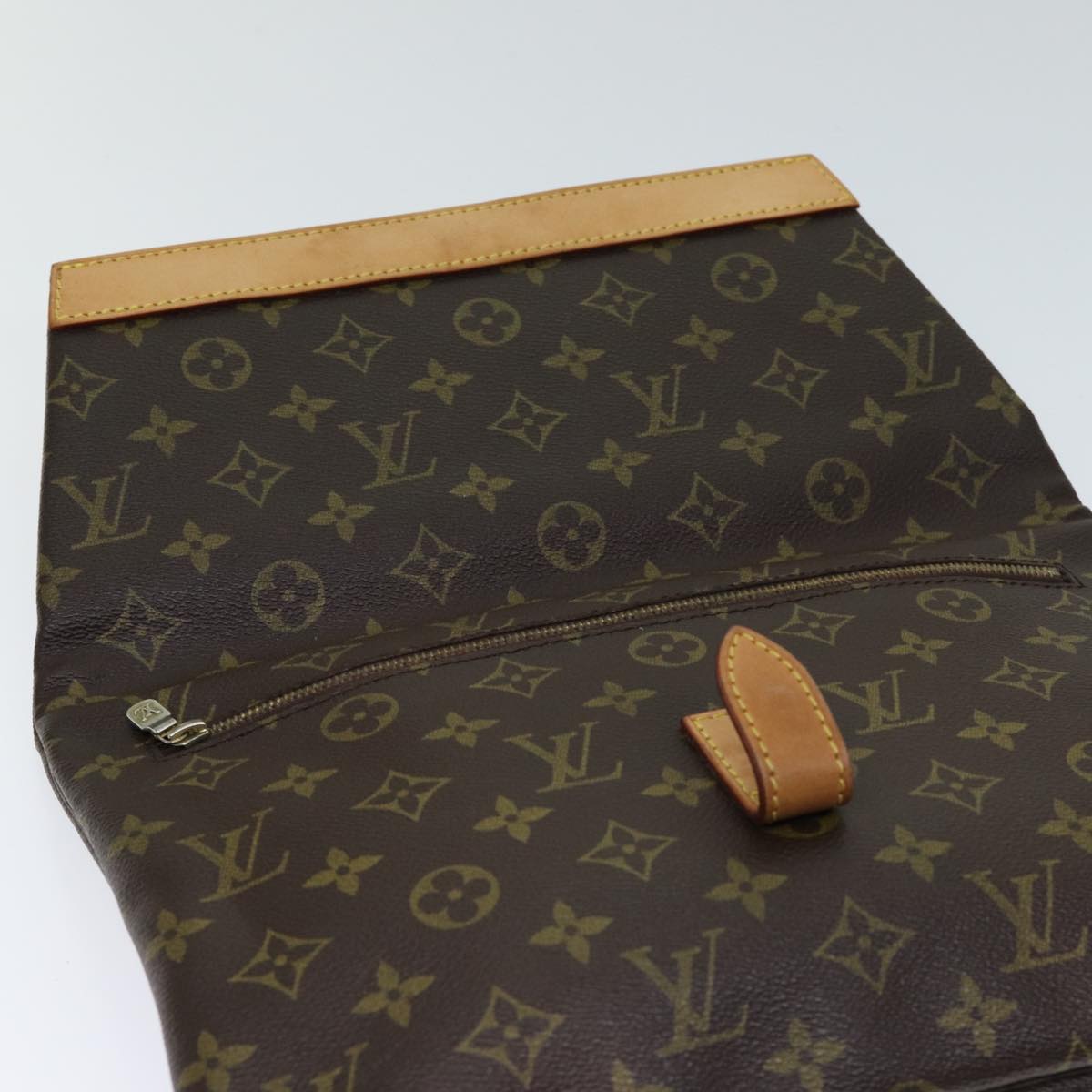 LOUIS VUITTON Monogram Pochette Priant Clutch Bag M51805 LV Auth 72695