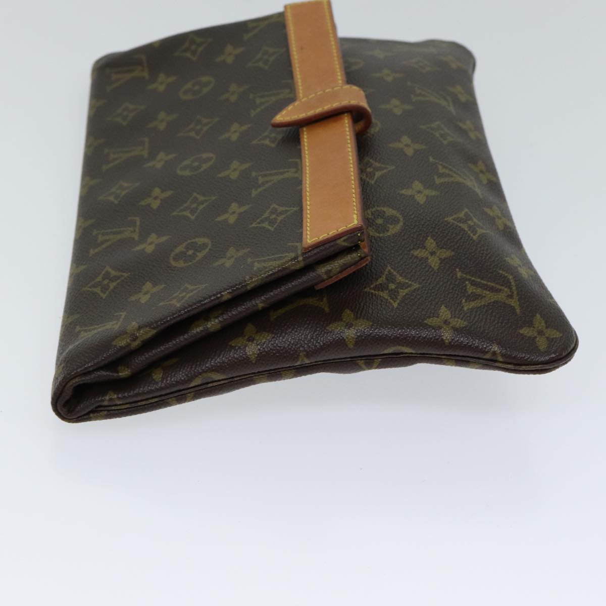 LOUIS VUITTON Monogram Pochette Priant Clutch Bag M51805 LV Auth 72695