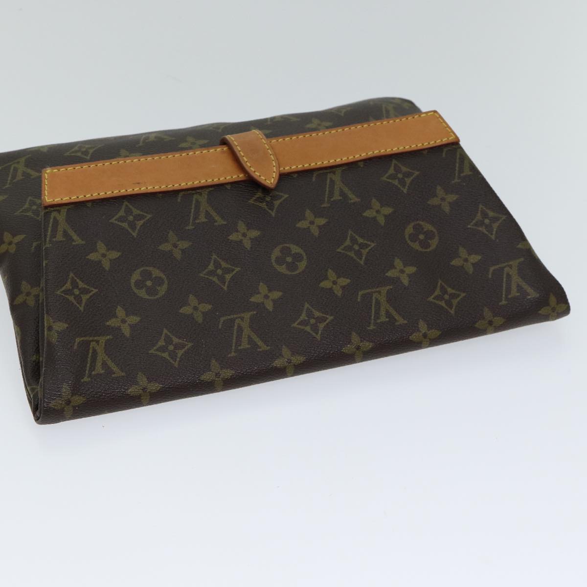 LOUIS VUITTON Monogram Pochette Priant Clutch Bag M51805 LV Auth 72695