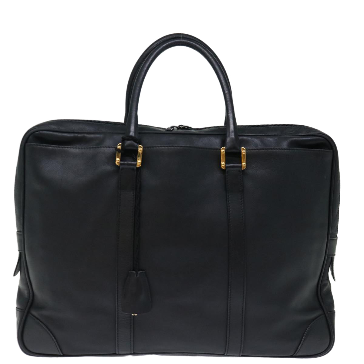 LOEWE Anagram Hand Bag Leather Black Auth 72706 - 0