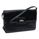 GUCCI Shoulder Bag Leather Black Auth 72713-1