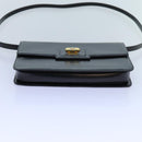 GUCCI Shoulder Bag Leather Black Auth 72713-5