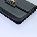 GUCCI Shoulder Bag Leather Black Auth 72713-8