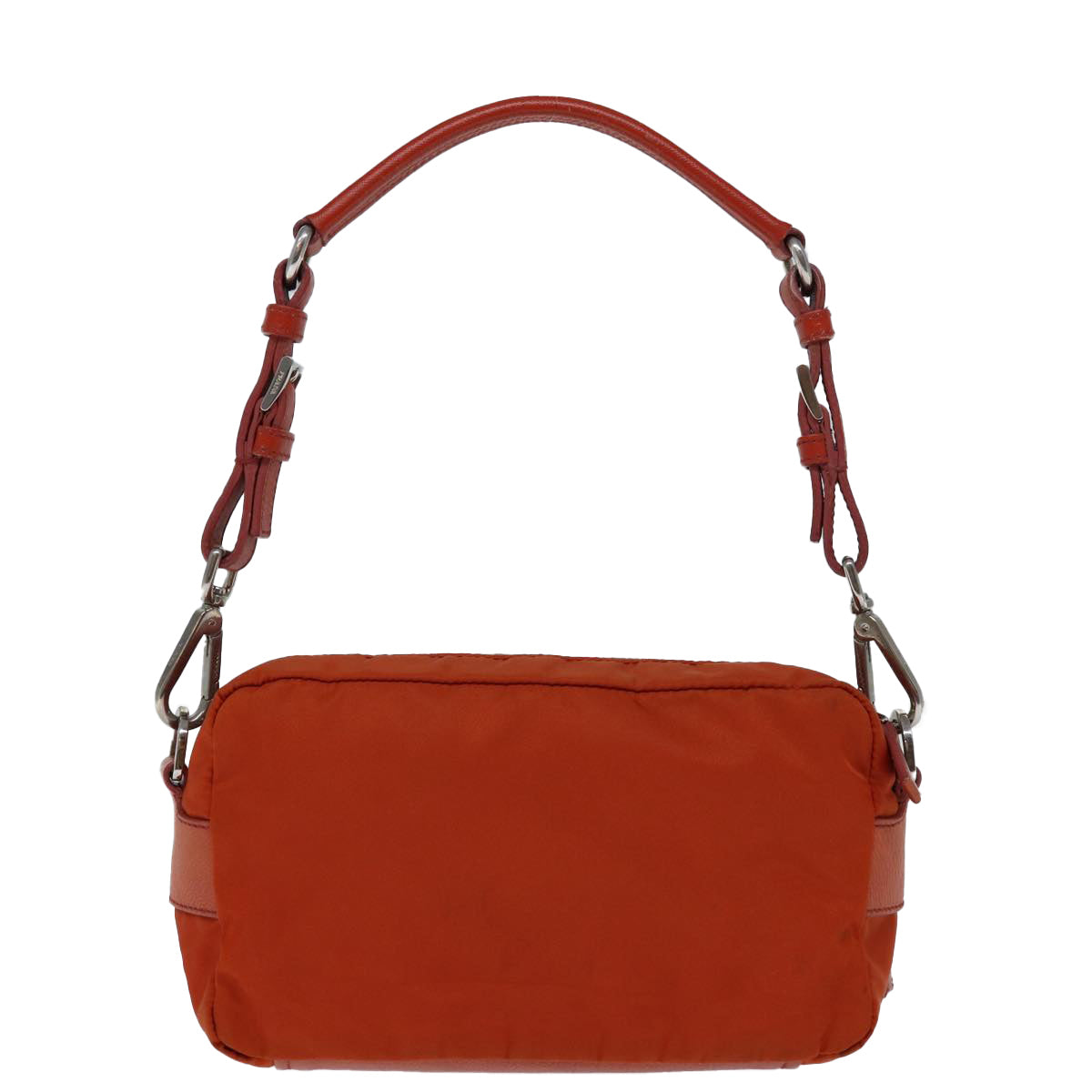 PRADA Shoulder Bag Nylon Orange Auth 72716 - 0