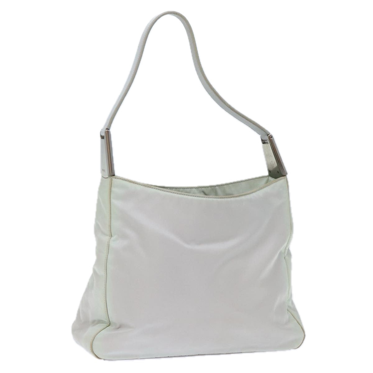 PRADA Shoulder Bag Nylon Gray Auth 72737