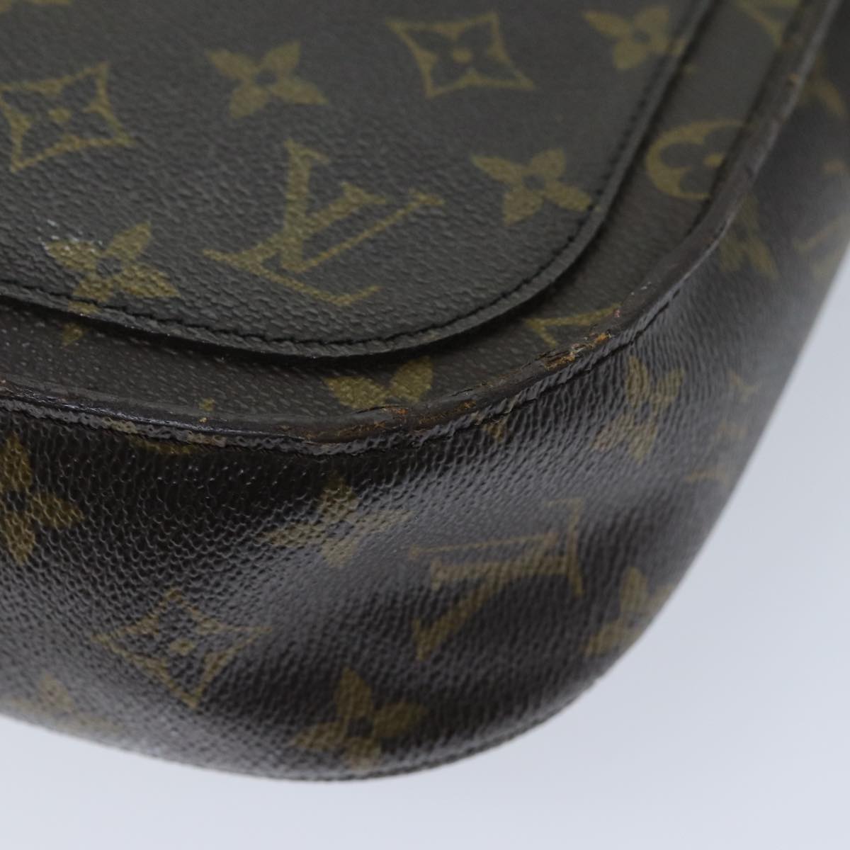 LOUIS VUITTON Monogram Saint Cloud GM Shoulder Bag M51242 LV Auth 72740