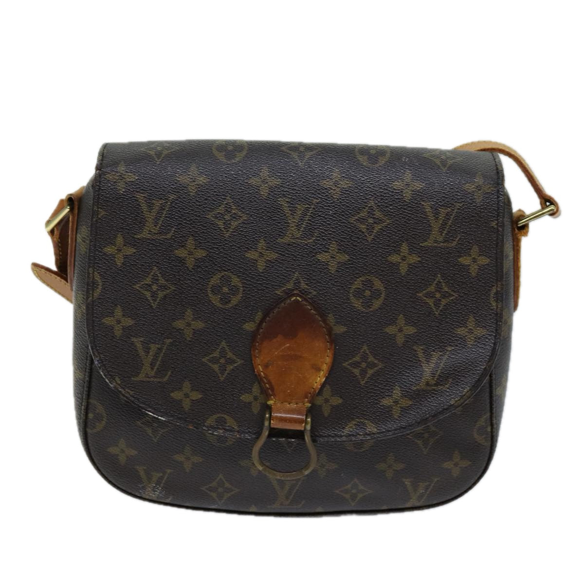 LOUIS VUITTON Monogram Saint Cloud GM Shoulder Bag M51242 LV Auth 72740