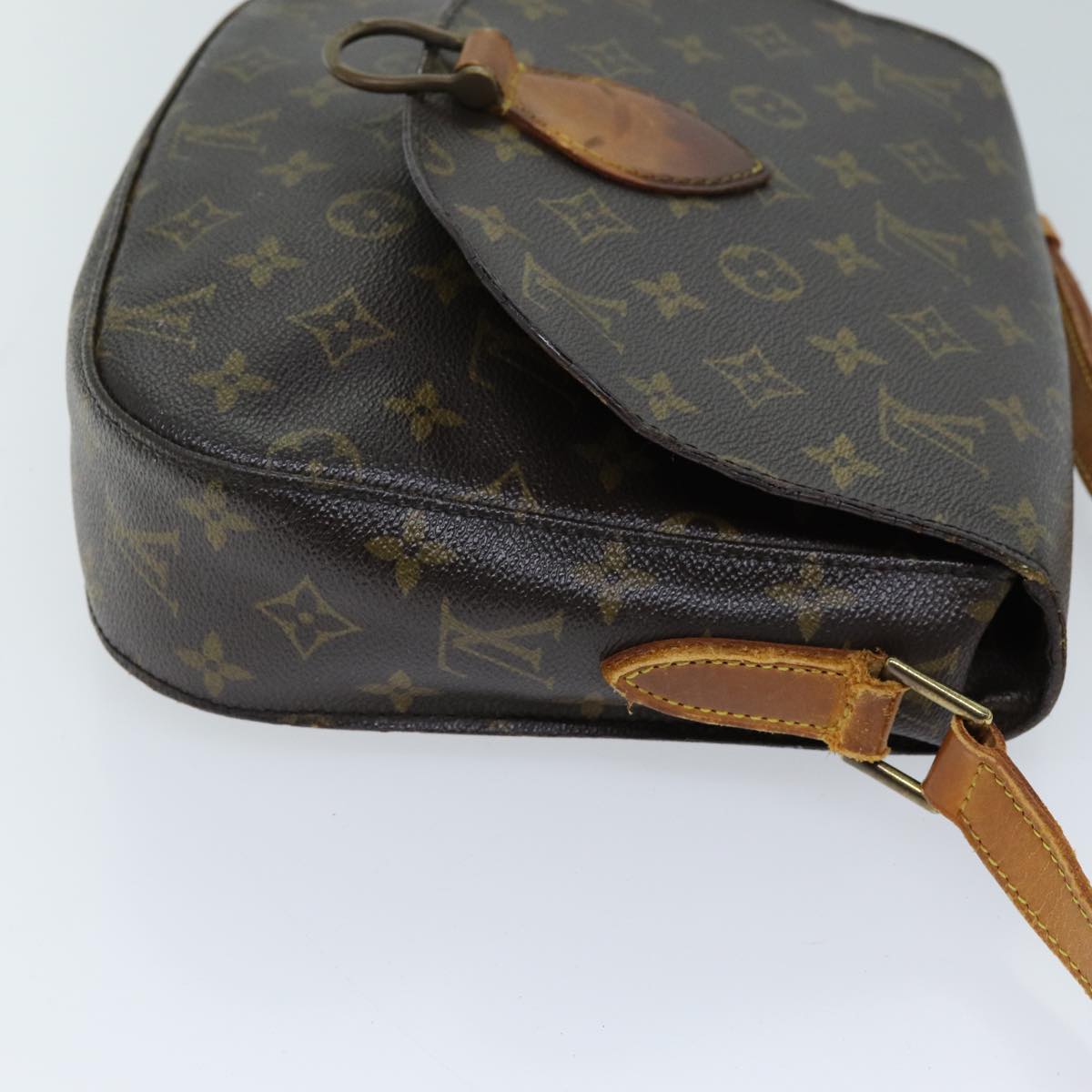 LOUIS VUITTON Monogram Saint Cloud GM Shoulder Bag M51242 LV Auth 72740