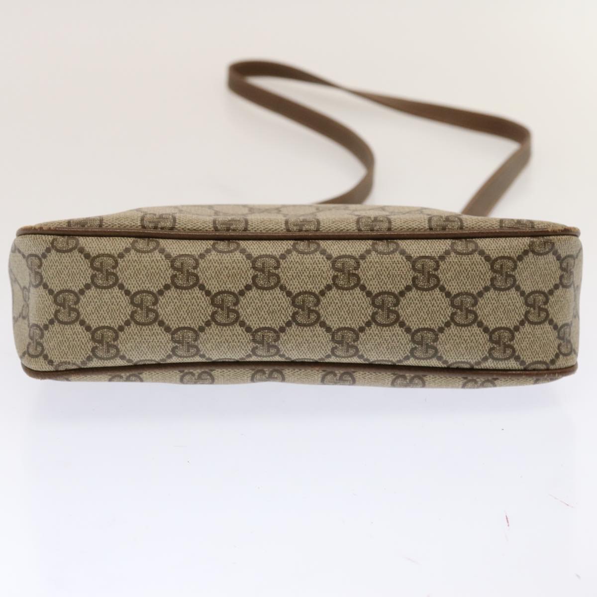 GUCCI GG Canvas Shoulder Bag PVC Beige Auth 72759