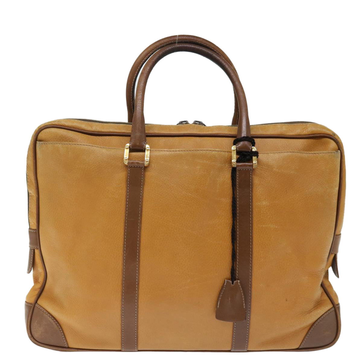 LOEWE Anagram Hand Bag Leather Brown Auth 72764 - 0